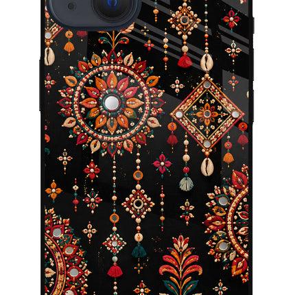Boho Noir iPhone 13 Mini Glass Case