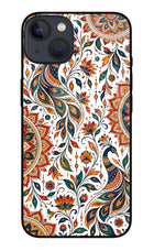 White Mayura iPhone 13 Mini Glass Case