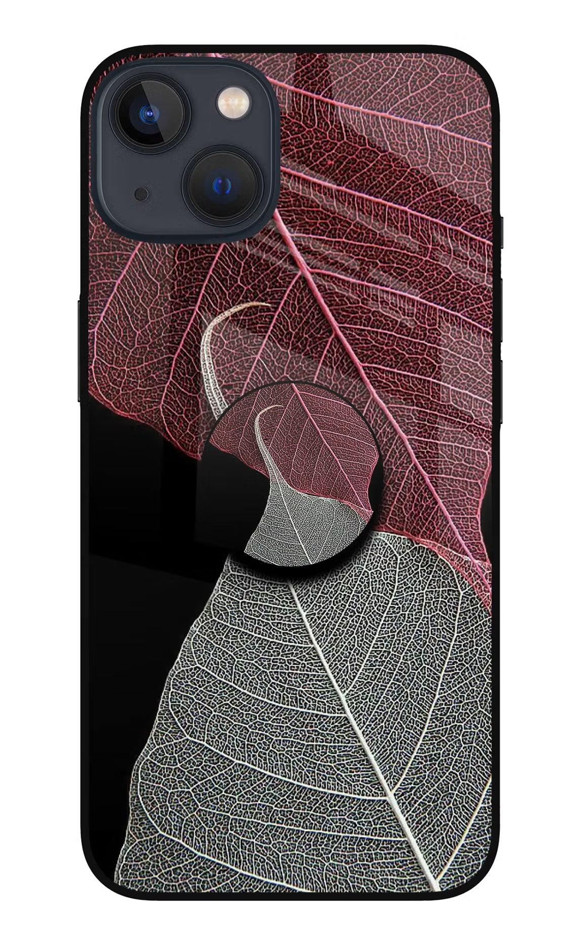 Leaf Pattern iPhone 13 Mini Pop Case by Casekaro