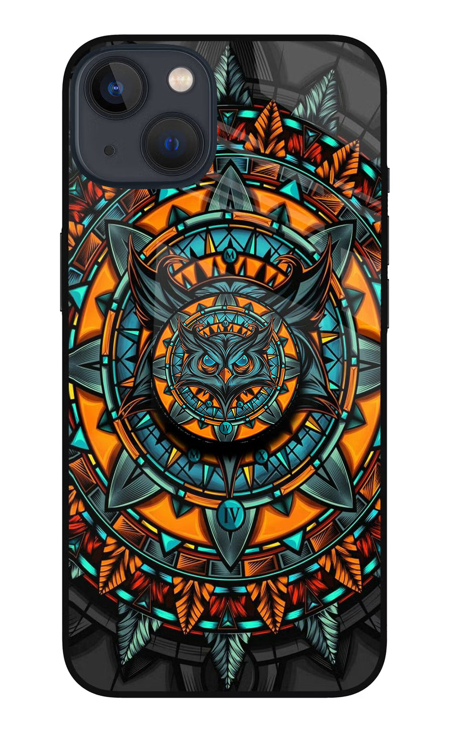 Angry Owl iPhone 13 Mini Pop Case, Metal case