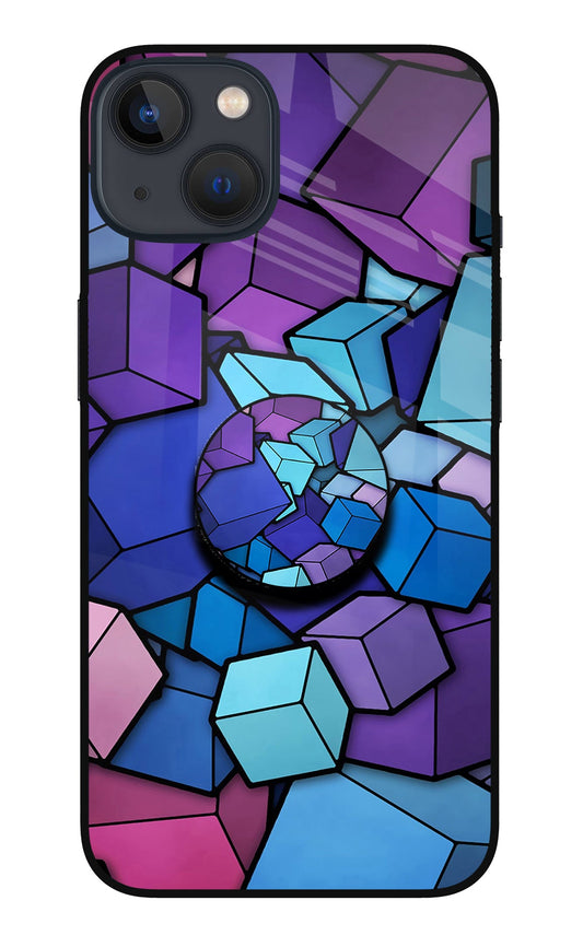 Cubic Abstract iPhone 13 Mini Glass Case