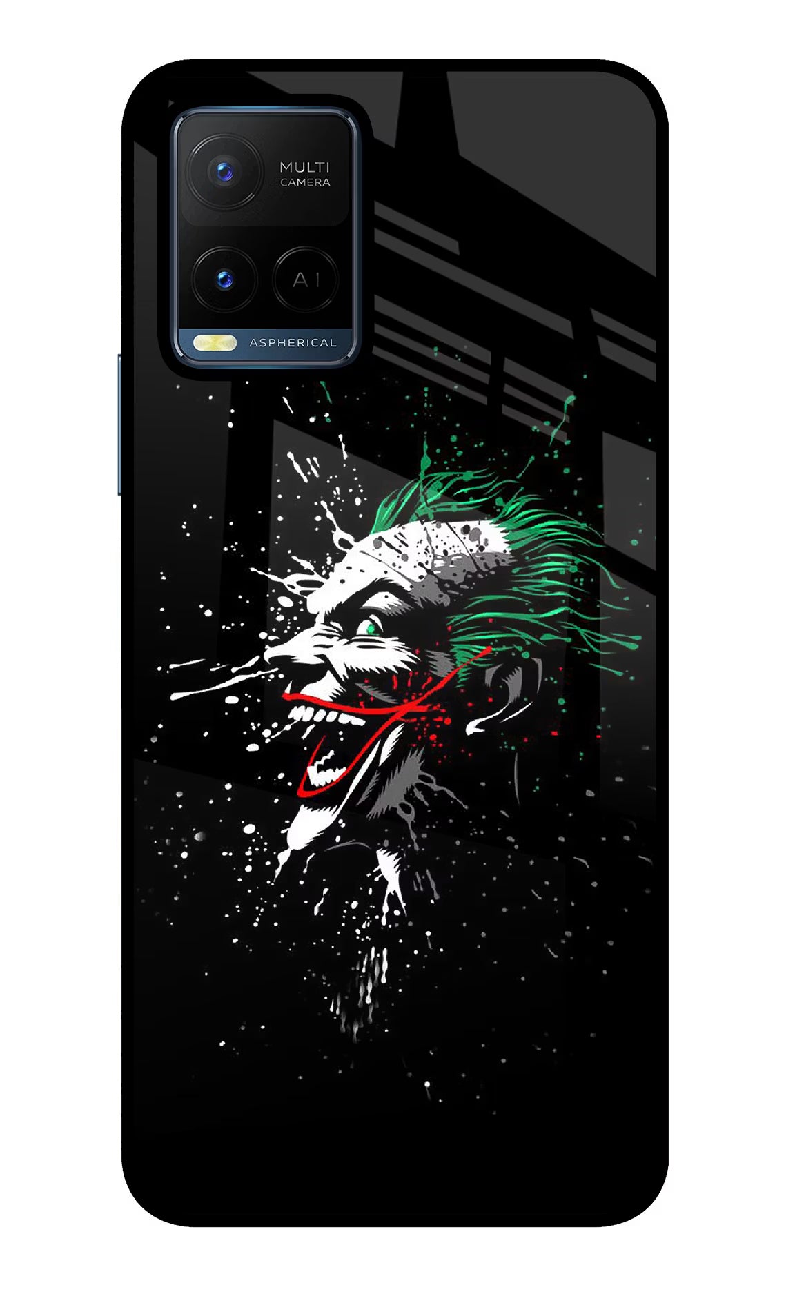Joker Vivo Y21/Y21s/Y33s Glass Case Back Cover by Casekaro