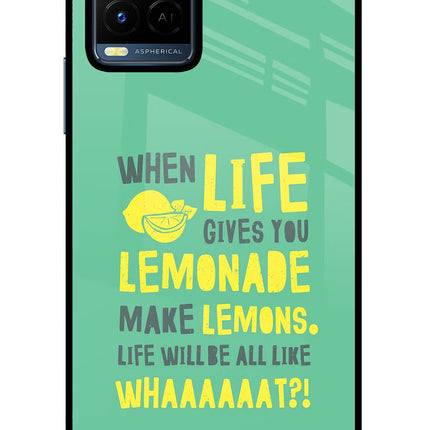 Quote Vivo Y21/Y21s/Y33s Glass Case Back Cover by Casekaro