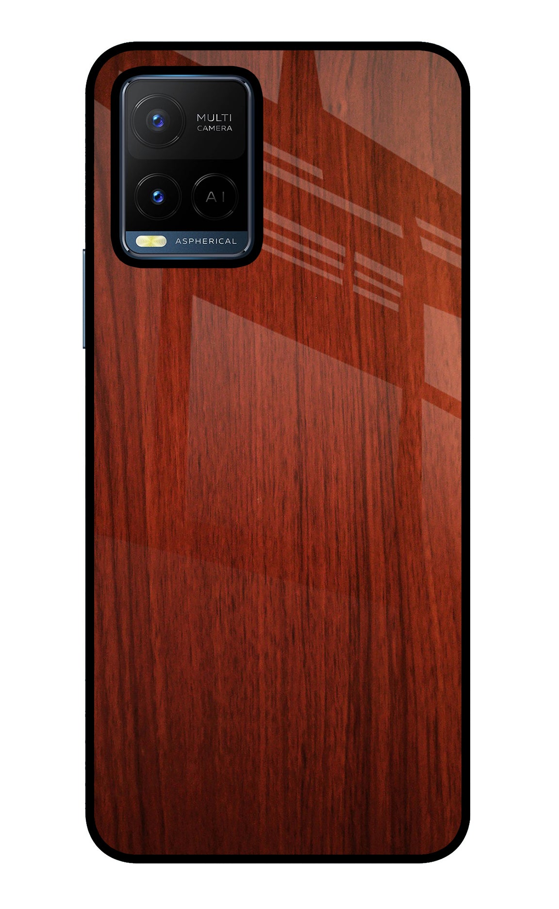 Wooden Plain Pattern Vivo Y21/Y21s/Y33s Back Cover