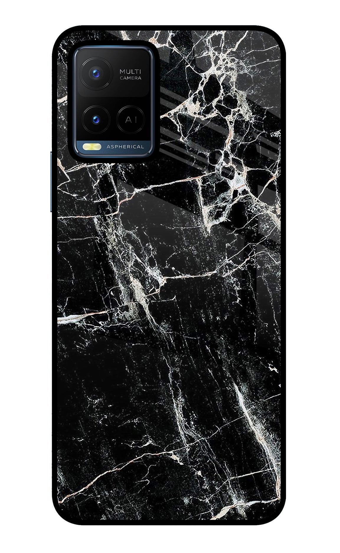 Black Marble Texture Vivo Y21/Y21s/Y33s Back Cover