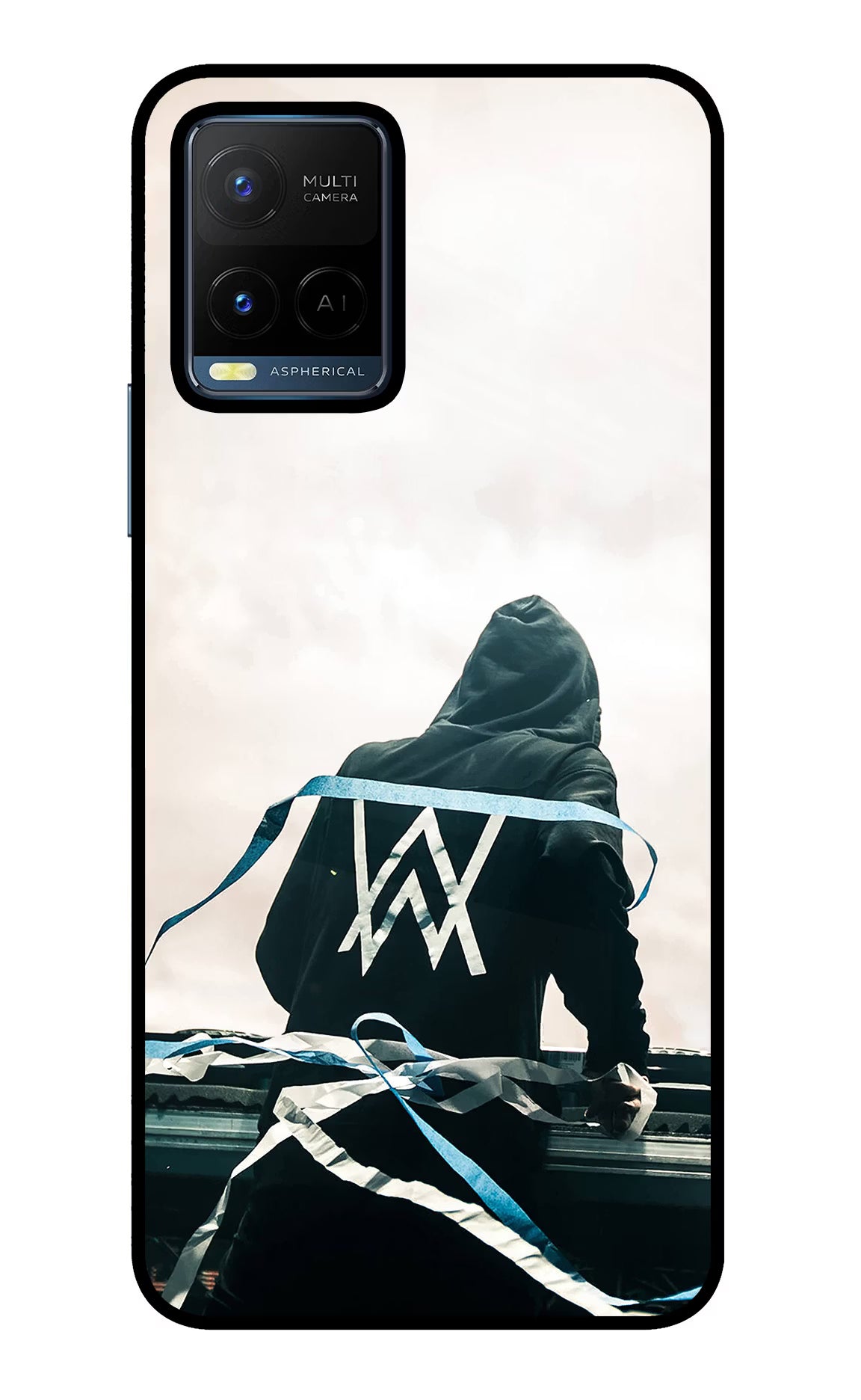 Alan Walker Vivo Y21/Y21s/Y33s Glass Case Back Cover by Casekaro