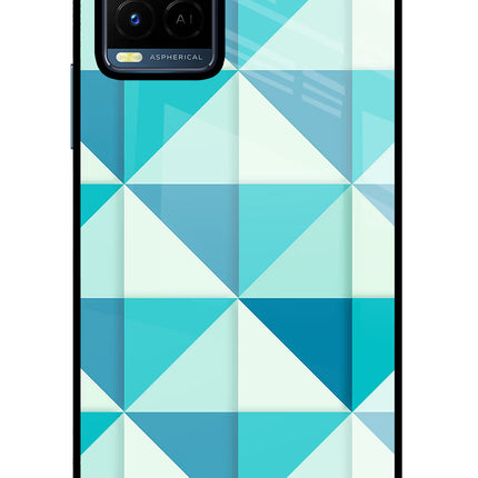 Abstract Vivo Y21/Y21s/Y33s Glass Case Back Cover by Casekaro