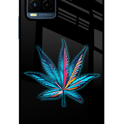 Weed Vivo Y21/Y21s/Y33s Glass Case Back Cover by Casekaro