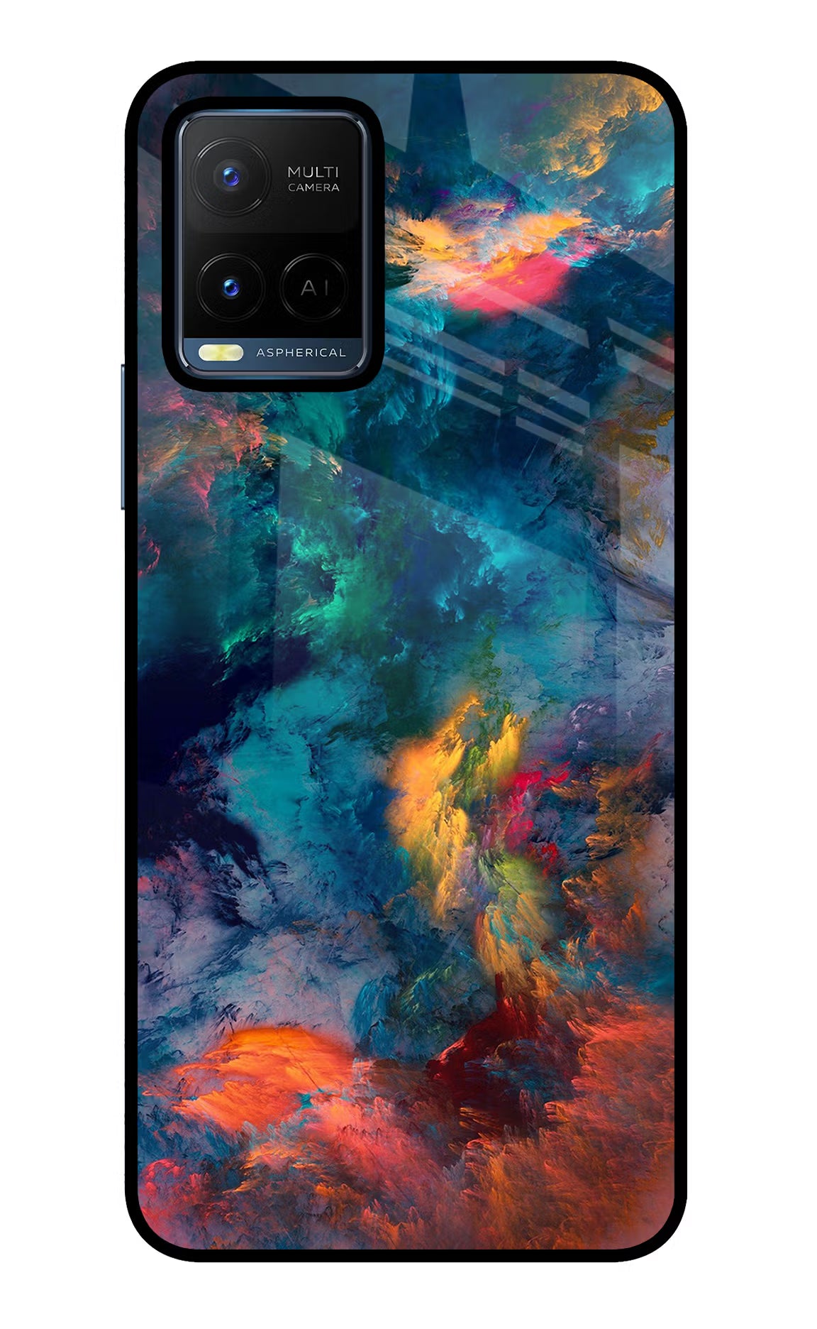 Artwork Paint Vivo Y21/Y21s/Y33s Glass Case Back Cover by Casekaro