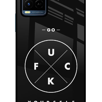 Go Fuck Yourself Vivo Y21/Y21s/Y33s Glass Case Back Cover by Casekaro