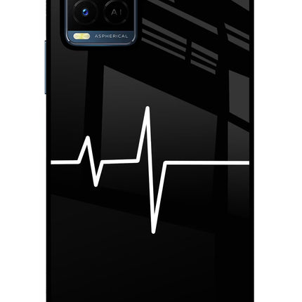 Heart Beats Vivo Y21/Y21s/Y33s Glass Case Back Cover by Casekaro