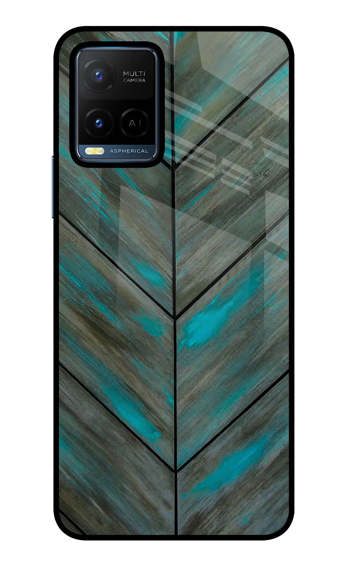 Pattern Vivo Y21/Y21s/Y33s Glass Case Back Cover by Casekaro