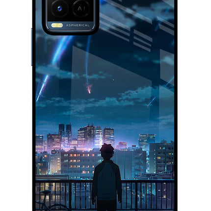 Anime Vivo Y21/Y21s/Y33s Glass Case Back Cover by Casekaro
