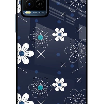Flowers Vivo Y21/Y21s/Y33s Glass Case