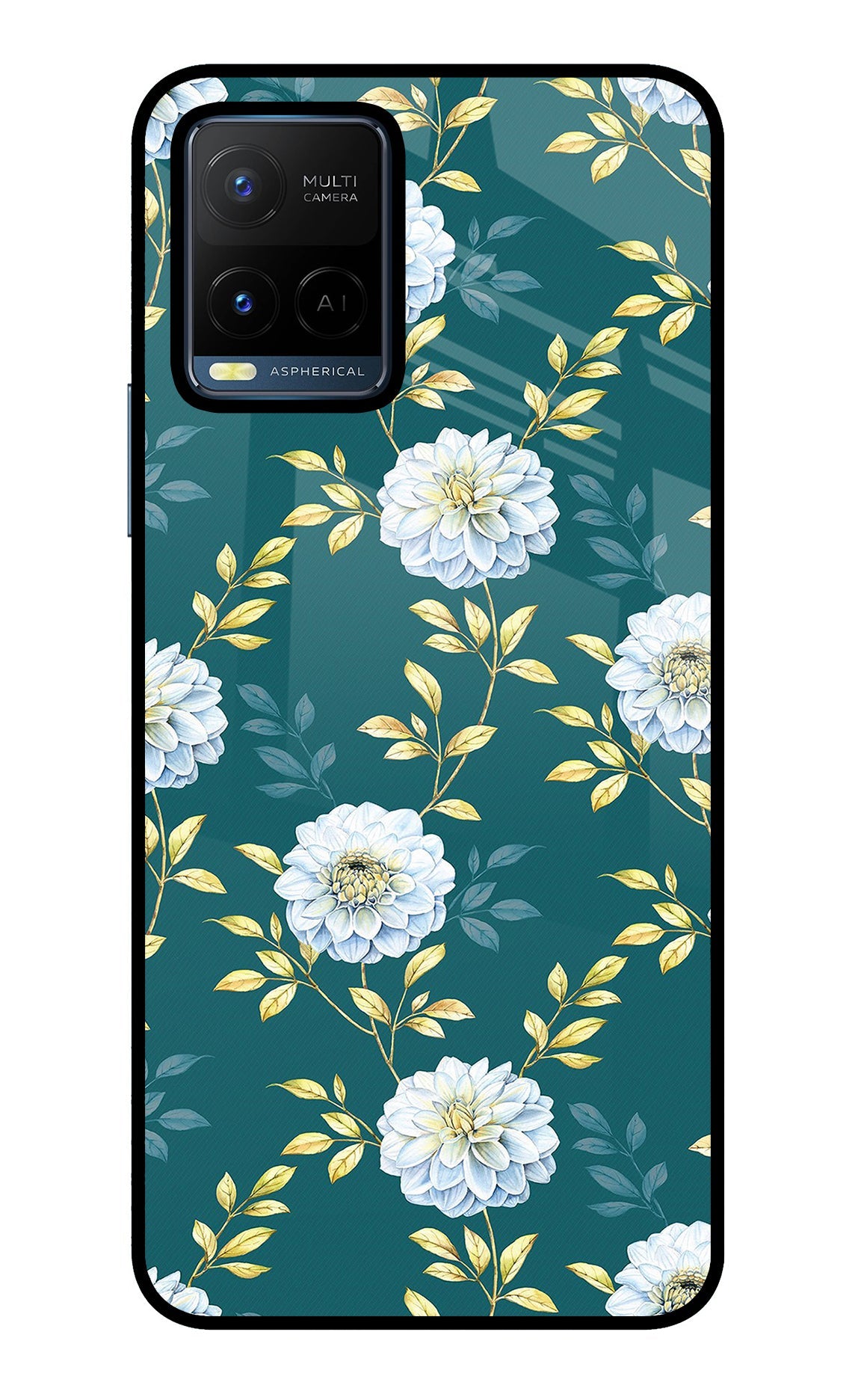 Flowers Vivo Y21/Y21s/Y33s Back Cover