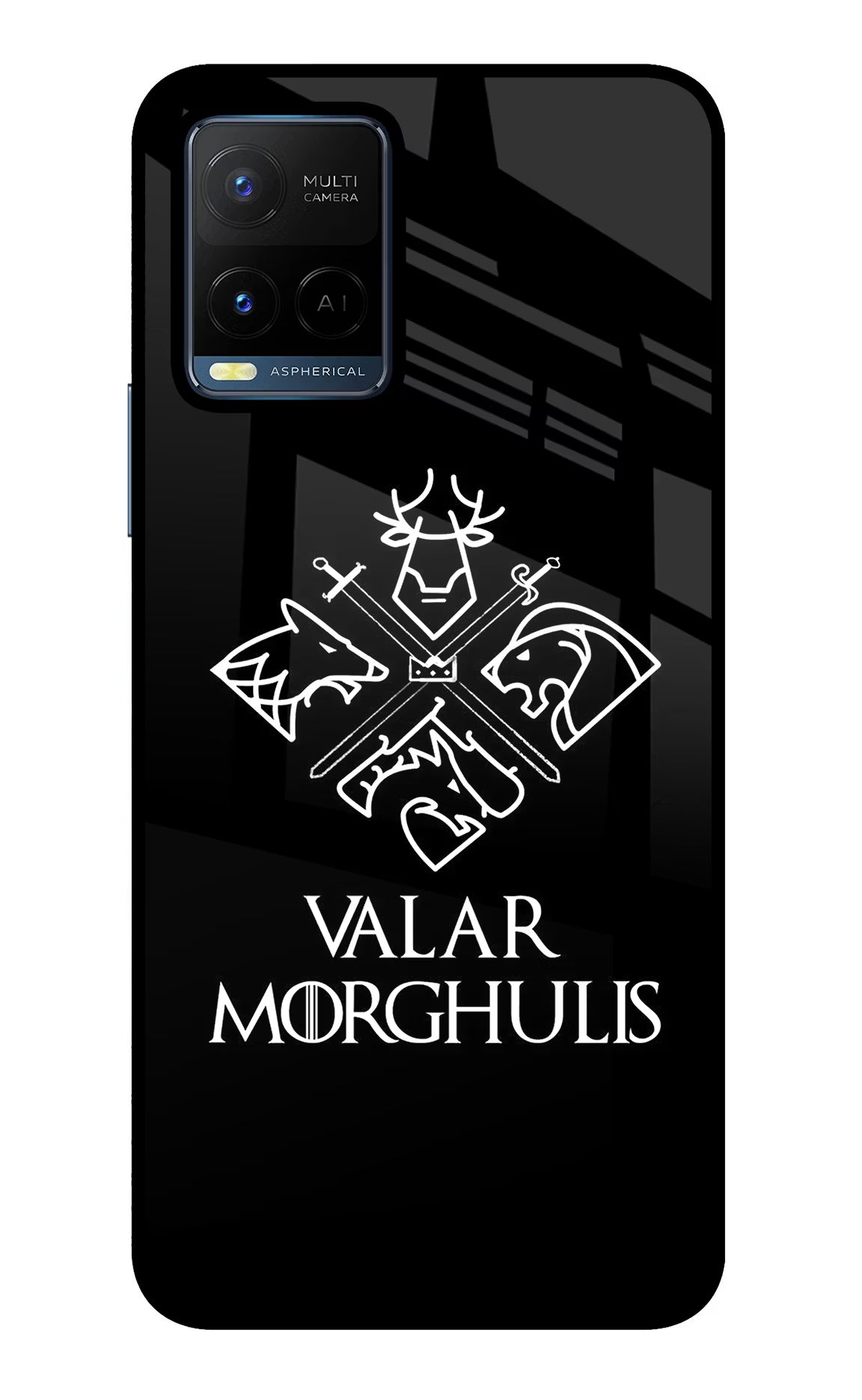 Valar Morghulis | Game Of Thrones Vivo Y21/Y21s/Y33s Glass Case Back Cover by Casekaro
