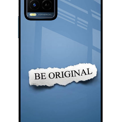 Be Original Vivo Y21/Y21s/Y33s Glass Case Back Cover by Casekaro