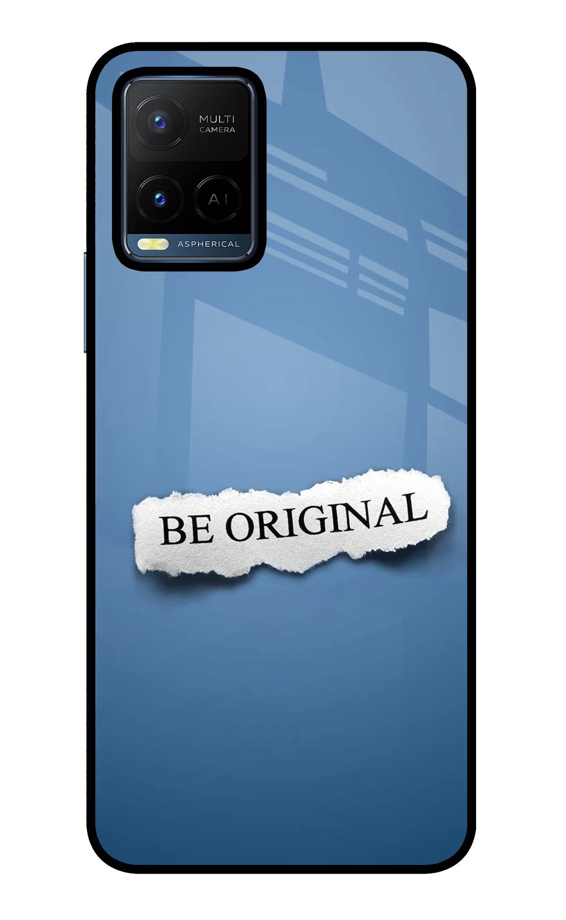 Be Original Vivo Y21/Y21s/Y33s Glass Case Back Cover by Casekaro