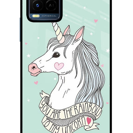Unicorn Wallpaper Vivo Y21/Y21s/Y33s Glass Case Back Cover by Casekaro