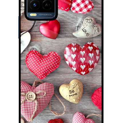 Love Wallpaper Vivo Y21/Y21s/Y33s Glass Case Back Cover by Casekaro