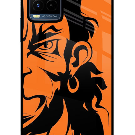 Hanuman Vivo Y21/Y21s/Y33s Glass Case Back Cover by Casekaro