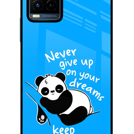 Keep Sleeping Vivo Y21/Y21s/Y33s Glass Case Back Cover by Casekaro