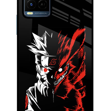 Naruto Two Face Vivo Y21/Y21s/Y33s Glass Case Back Cover by Casekaro