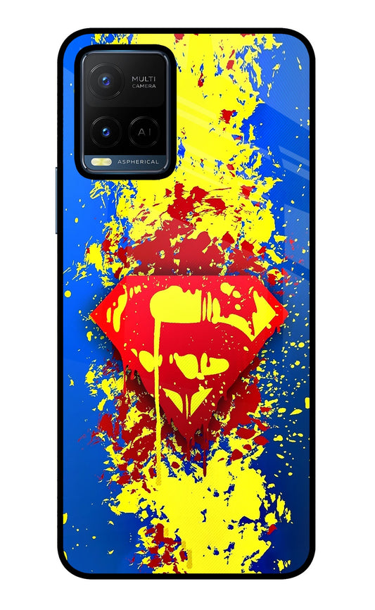 Superman logo Vivo Y21/Y21s/Y33s Glass Case