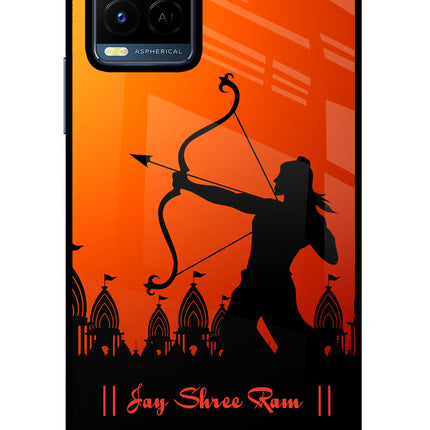 Lord Ram - 4 Vivo Y21/Y21s/Y33s Glass Case Back Cover by Casekaro