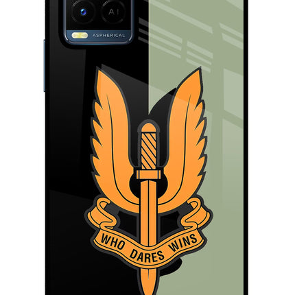 Balidan Logo Vivo Y21/Y21s/Y33s Glass Case Back Cover by Casekaro