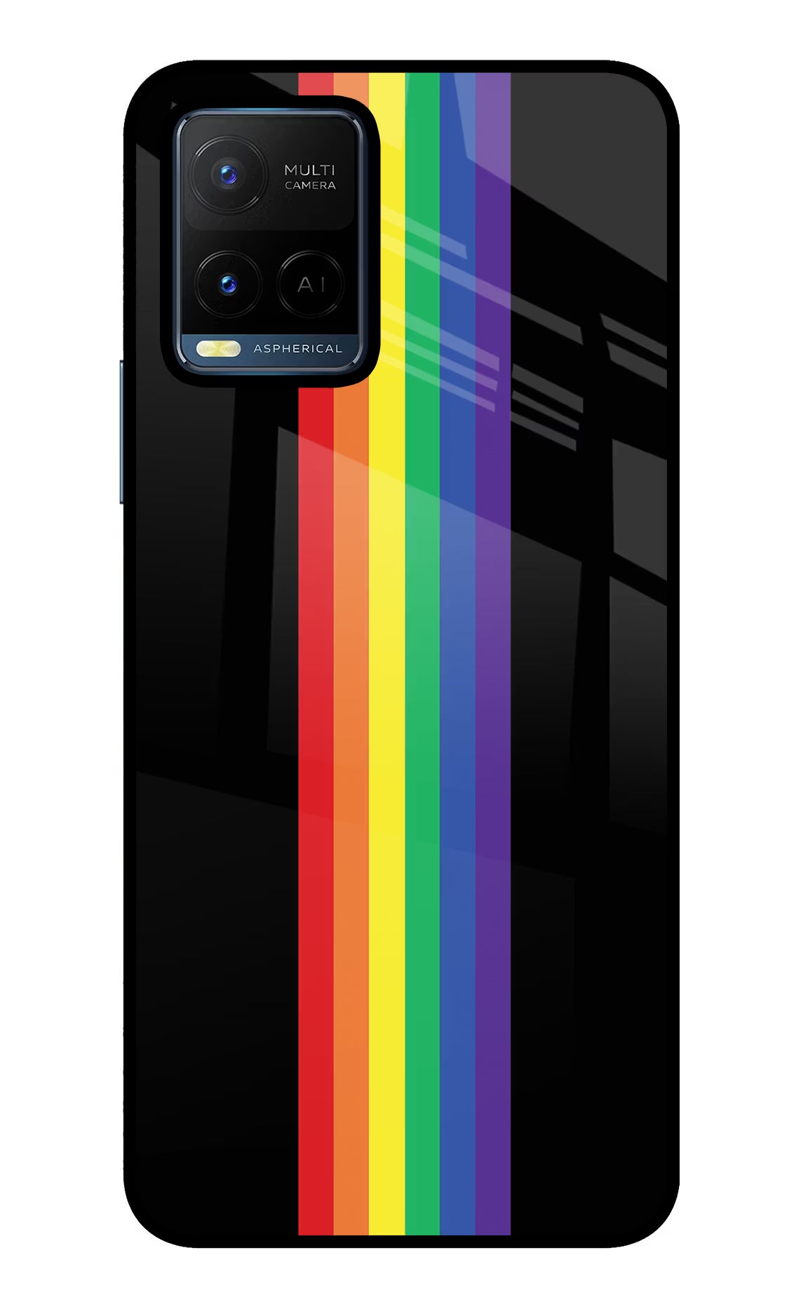 Pride Vivo Y21/Y21s/Y33s Glass Case Back Cover by Casekaro