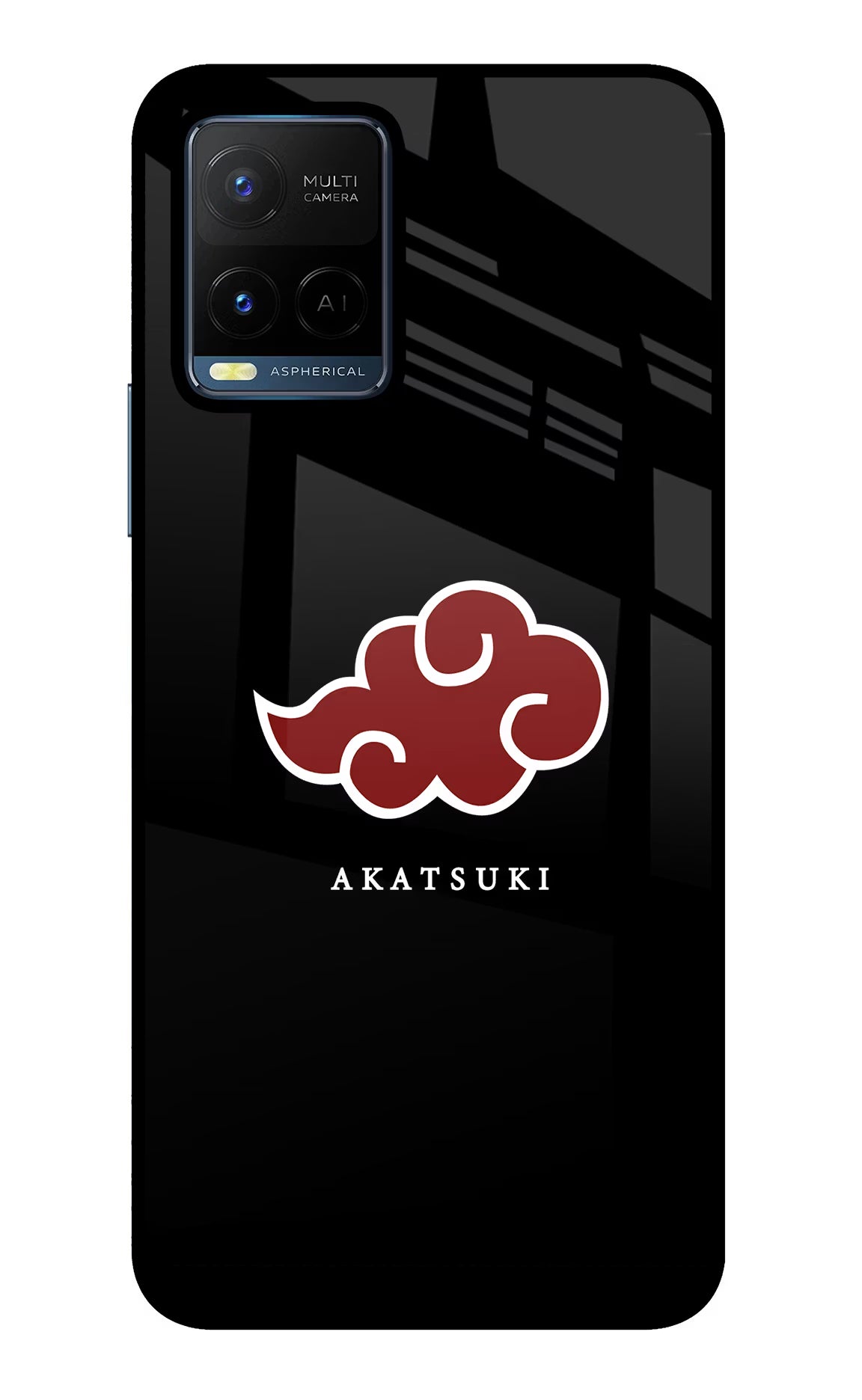 Akatsuki Vivo Y21/Y21s/Y33s Glass Case Back Cover by Casekaro