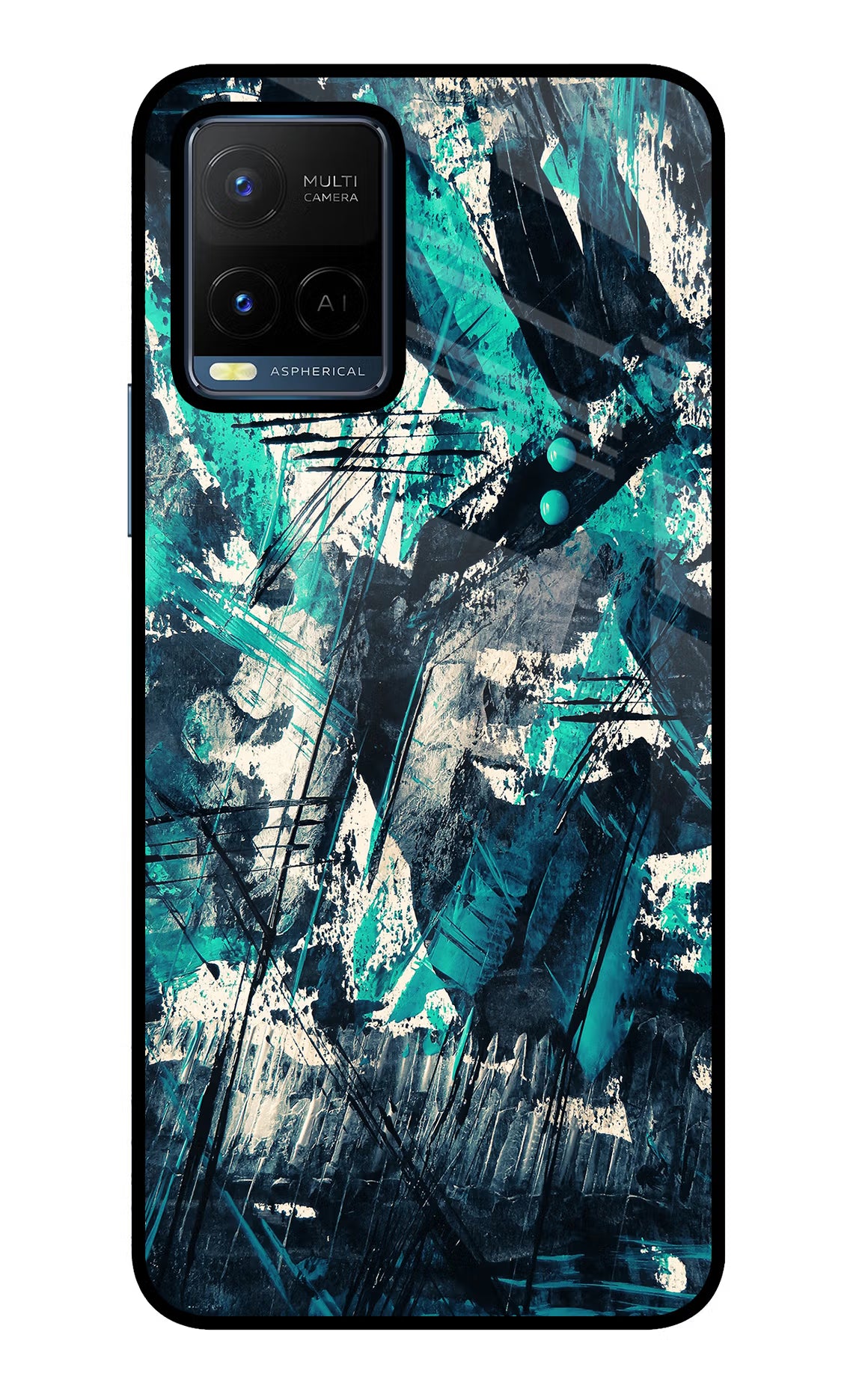 Artwork Vivo Y21/Y21s/Y33s Glass Case Back Cover by Casekaro