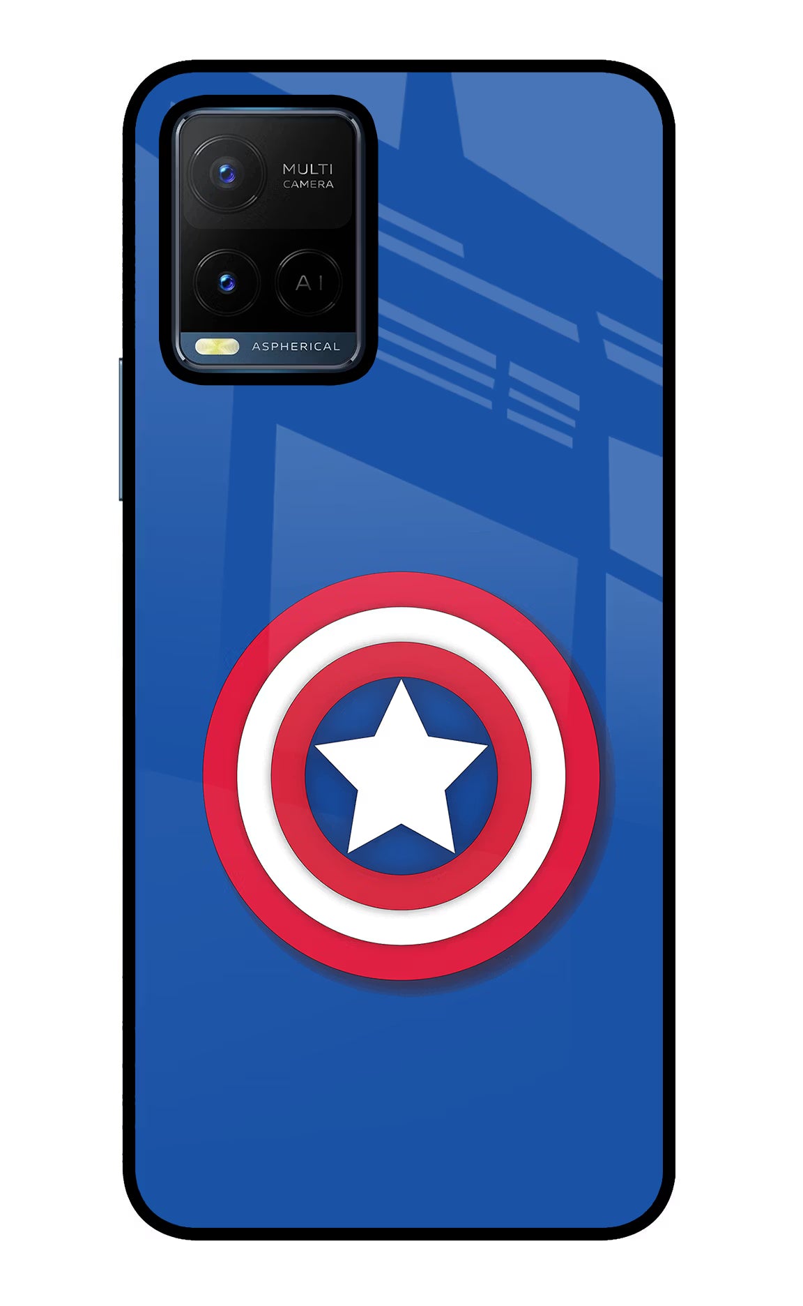 Shield Vivo Y21/Y21s/Y33s Glass Case Back Cover by Casekaro