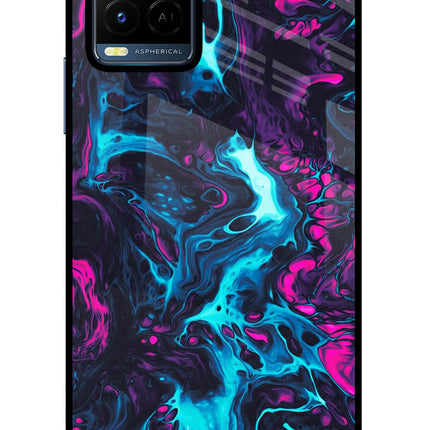 Abstract Vivo Y21/Y21s/Y33s Glass Case