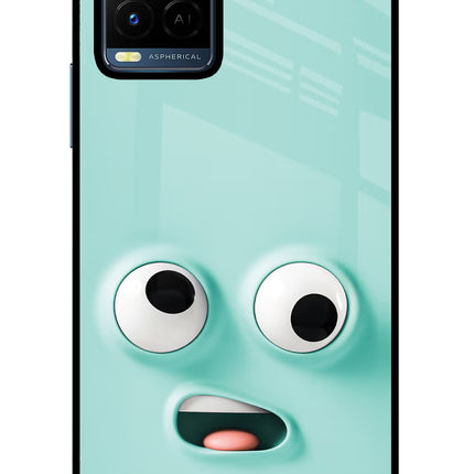 Funny Cartoon Vivo Y21/Y21s/Y33s Glass Case Back Cover by Casekaro