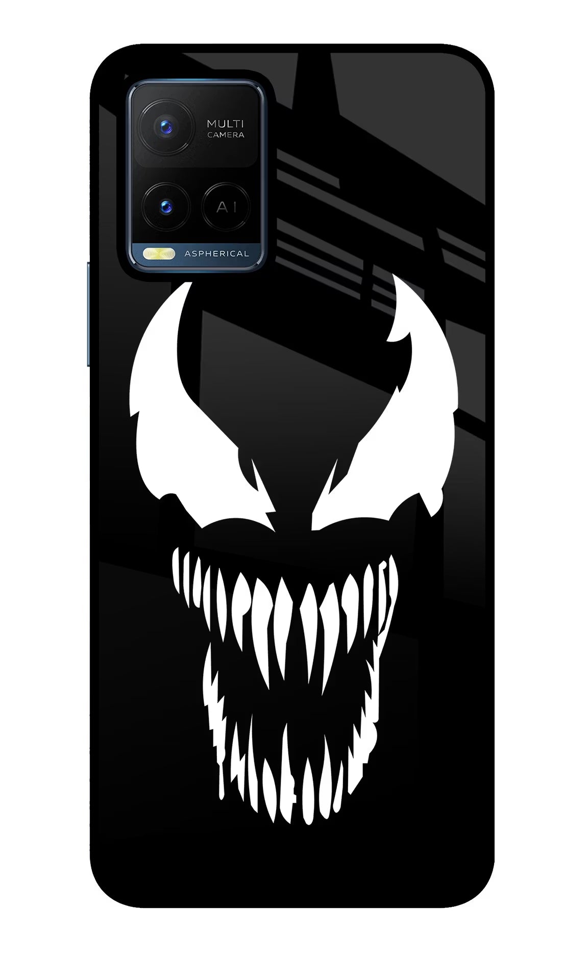 Venom Vivo Y21/Y21s/Y33s Glass Case Back Cover by Casekaro