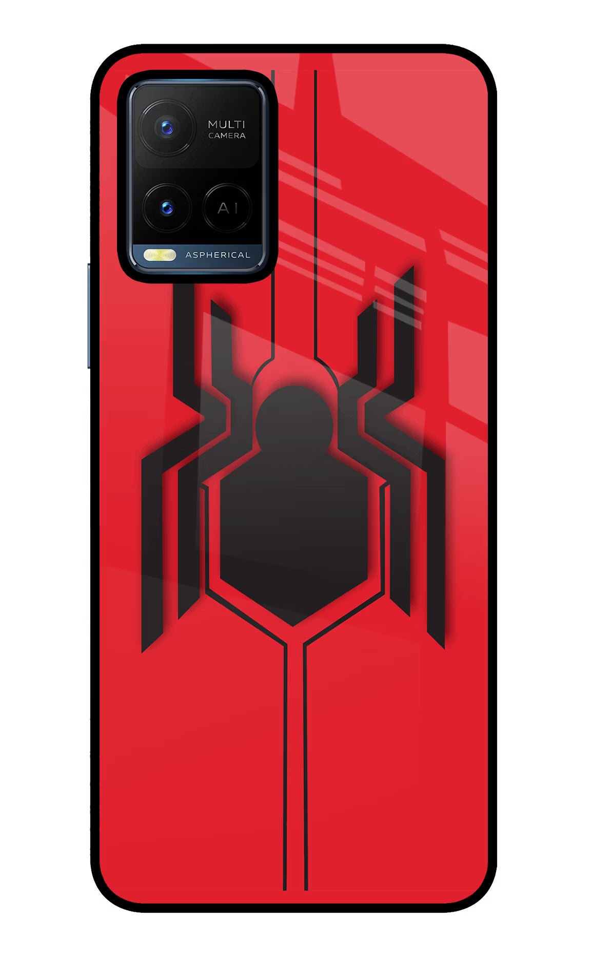 Spider Vivo Y21/Y21s/Y33s Glass Case Back Cover by Casekaro