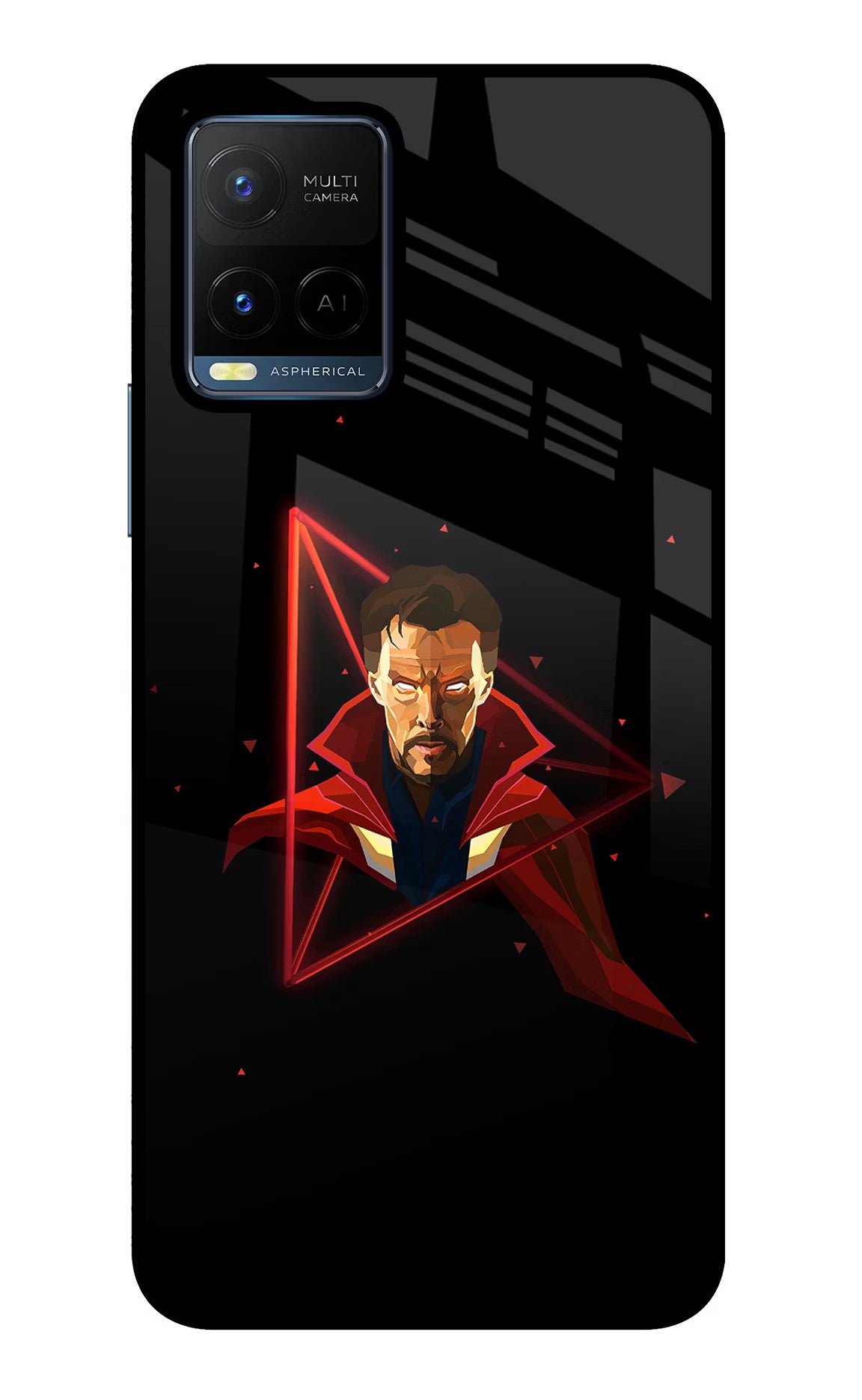 Doctor Ordinary Vivo Y21/Y21s/Y33s Glass Case Back Cover by Casekaro