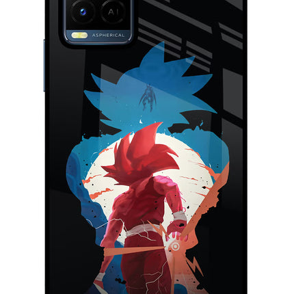 Goku Vivo Y21/Y21s/Y33s Glass Case Back Cover by Casekaro