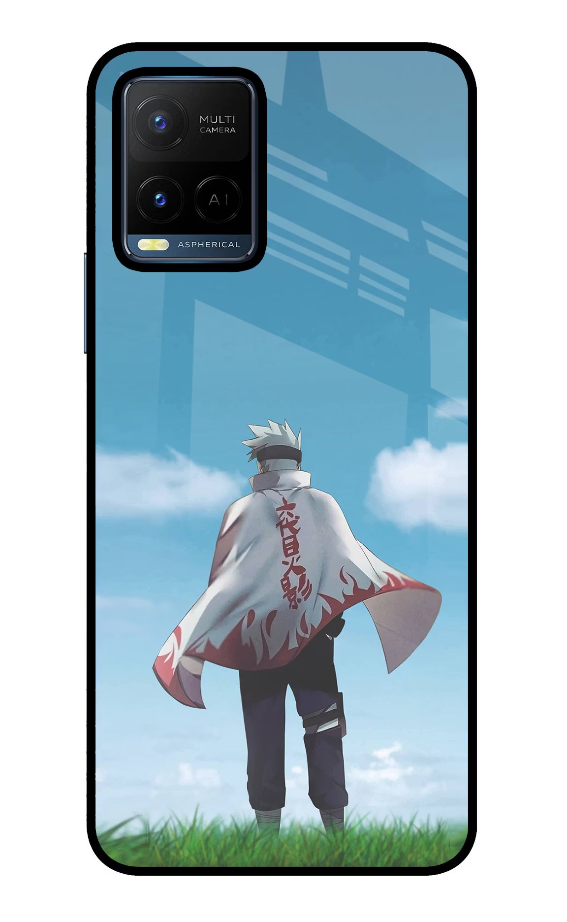 Kakashi Vivo Y21/Y21s/Y33s Glass Case Back Cover by Casekaro