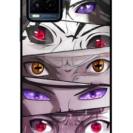 Naruto Anime Vivo Y21/Y21s/Y33s Glass Case Back Cover by Casekaro