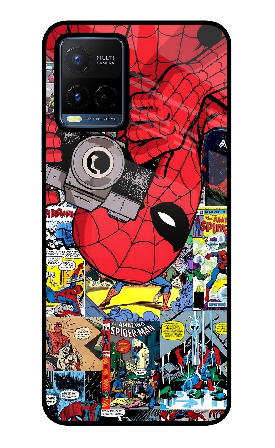 Spider Man Vivo Y21/Y21s/Y33s Glass Case