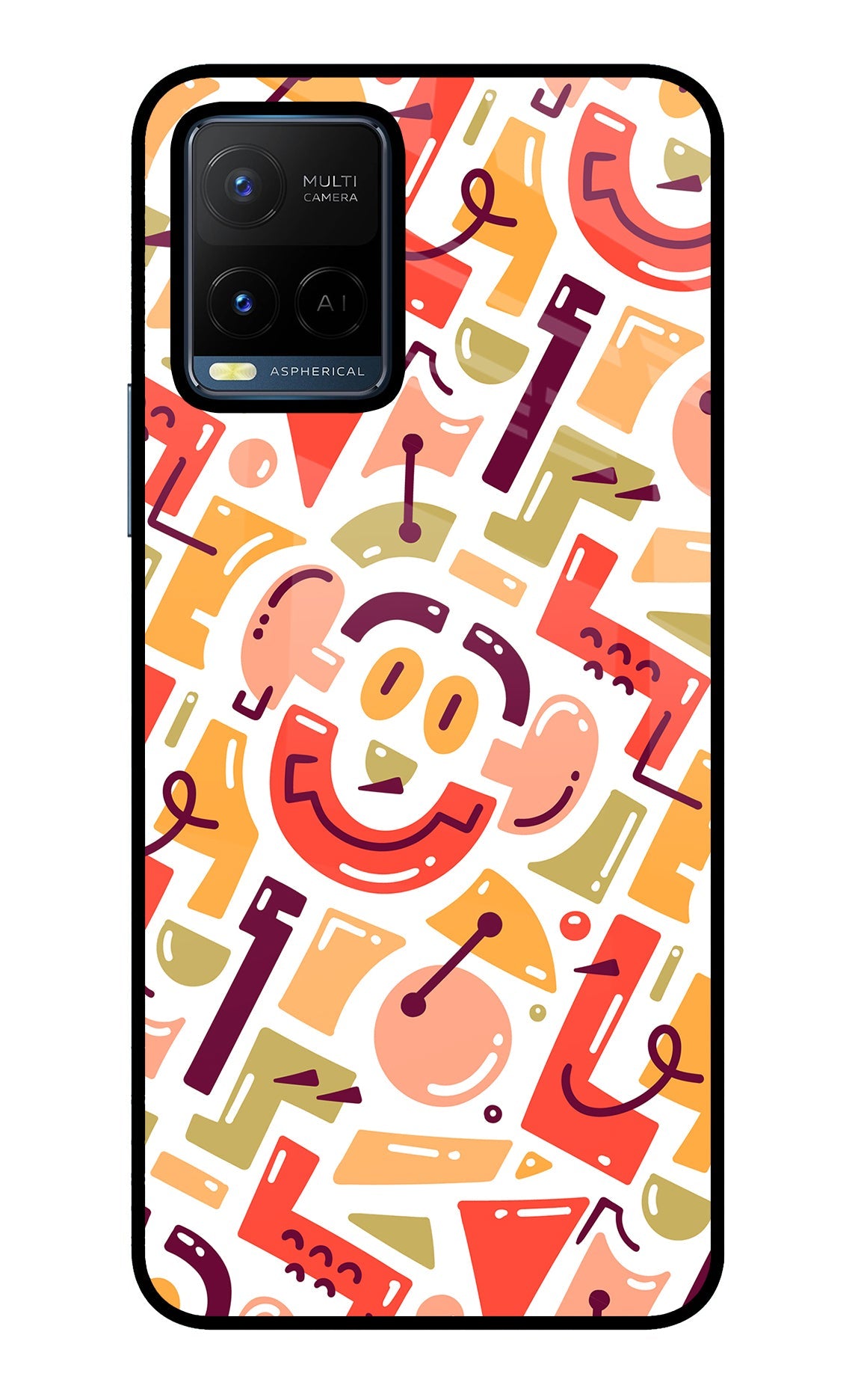 Doodle Pattern Vivo Y21/Y21s/Y33s Back Cover