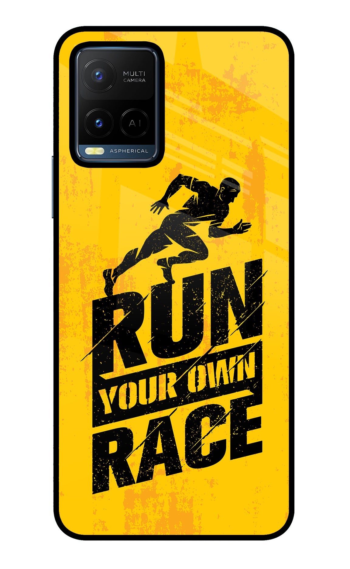 Run Your Own Race Vivo Y21/Y21s/Y33s Glass Case