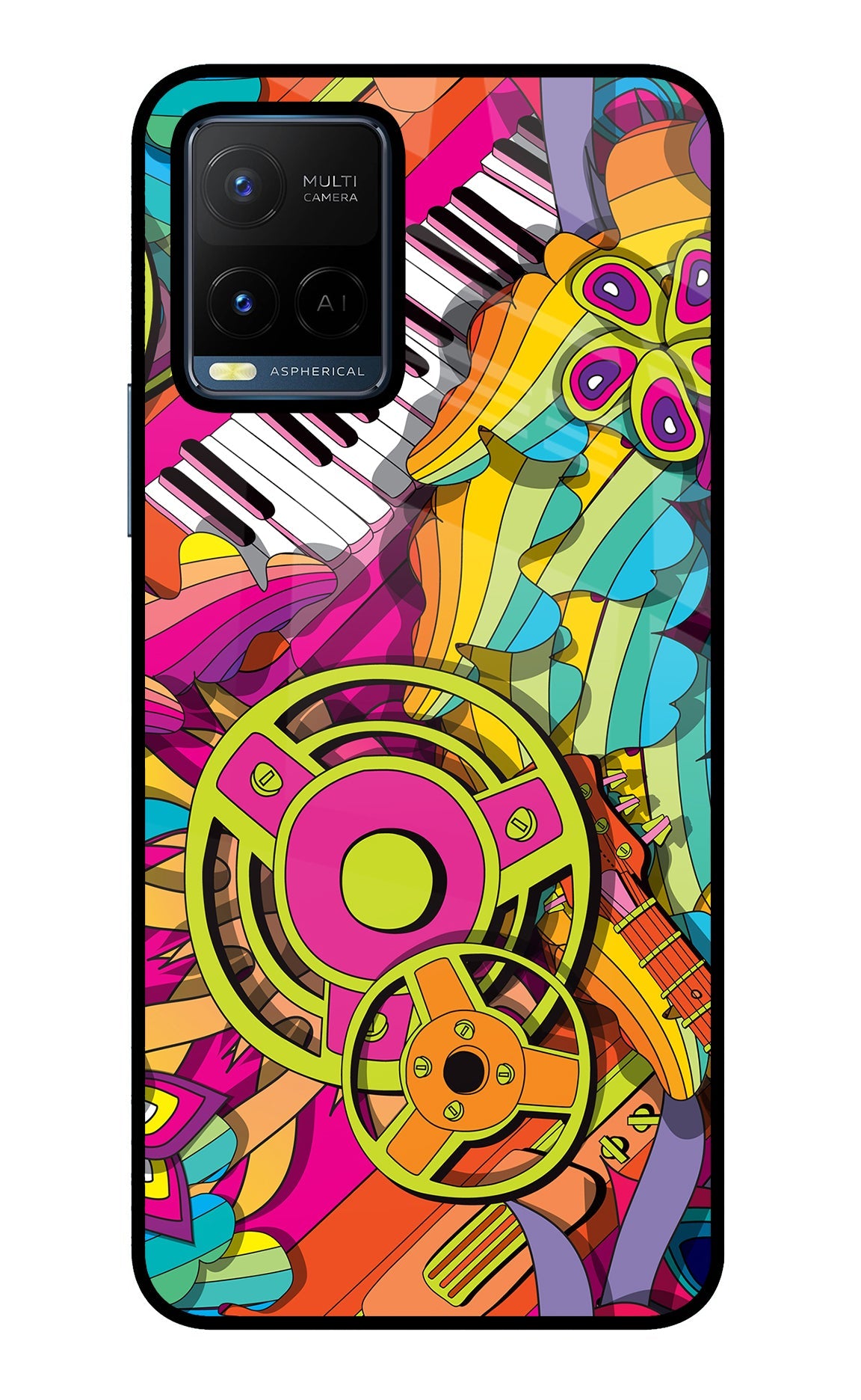 Music Doodle Vivo Y21/Y21s/Y33s Back Cover