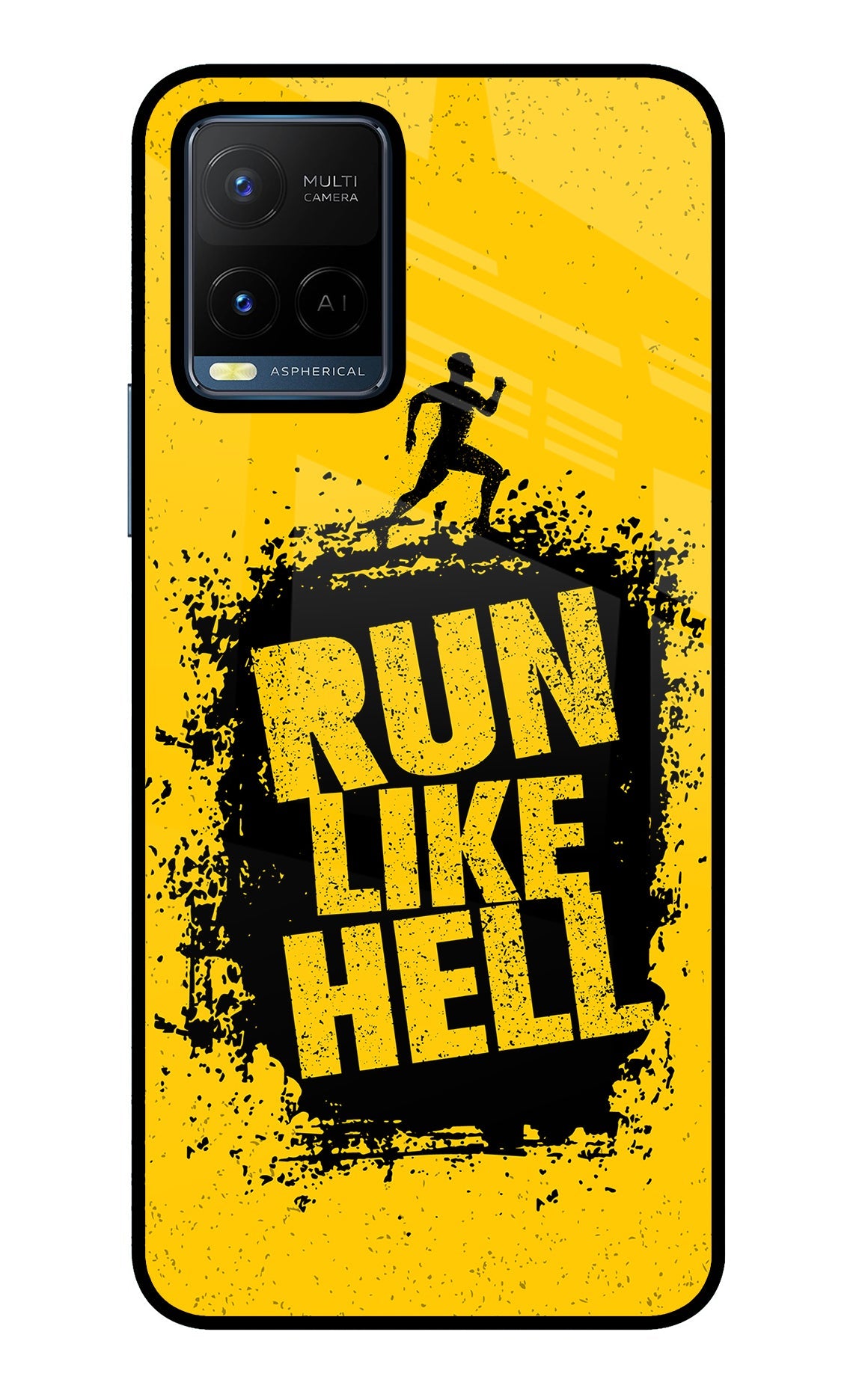 Run Like Hell Vivo Y21/Y21s/Y33s Glass Case