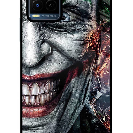 Joker Cam Vivo Y21/Y21s/Y33s Glass Case Back Cover by Casekaro