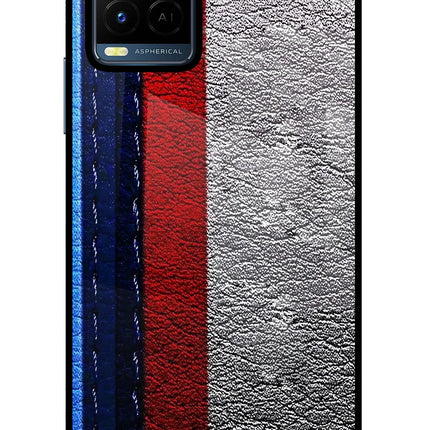 BMW Stripes Vivo Y21/Y21s/Y33s Glass Case