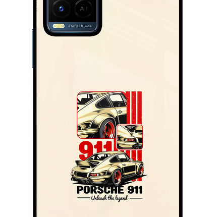 Classic Porsche 911 Vivo Y21/Y21s/Y33s Glass Case